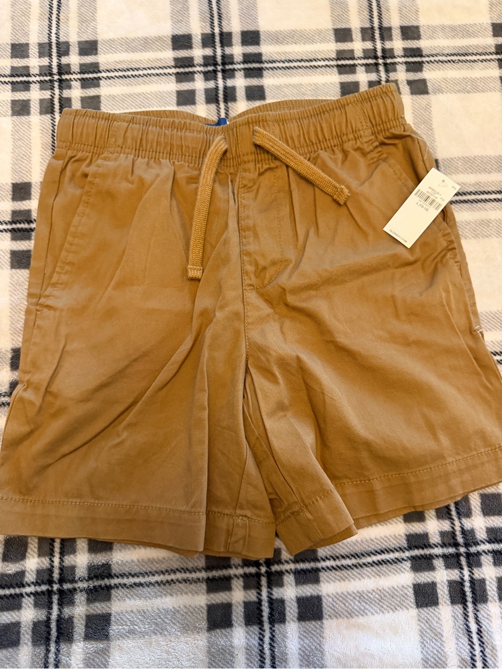 Old Navy Boys Tan Drawstring Dock Shorts